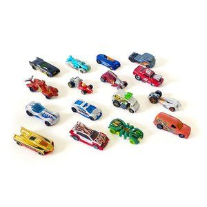 Lot of 16 Novelty HOT WHEELS Theme Cars - Collectible Scale Toy Cars